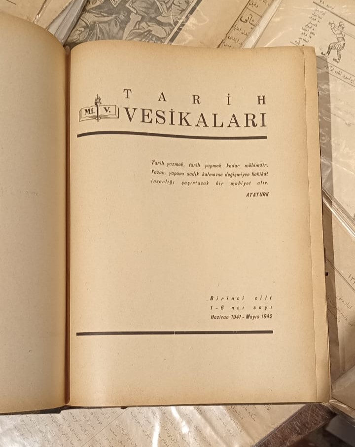 Tarih Vesikaları Dergisi Sayı 1-6